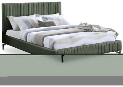 Image for Gallo Green Faux Leather Full Bed