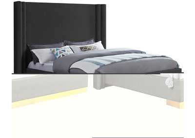 Image for Halton Black Boucle Fabric King Bed (3 Boxes)