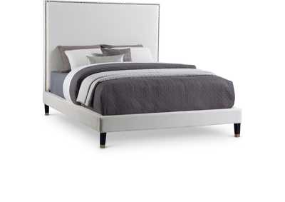 Image for Harlie Cream Velvet King Bed