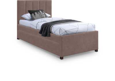 Image for Hudson Brown Faux Leather Twin Trundle Bed