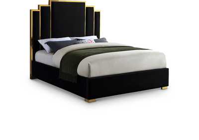 Image for Hugo Black Velvet King Bed