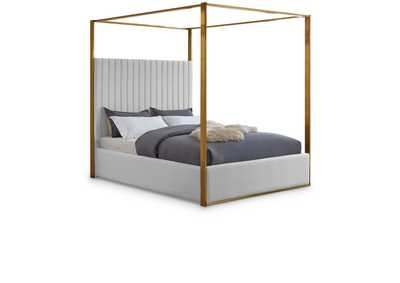 Image for Jones White Faux Leather King Bed