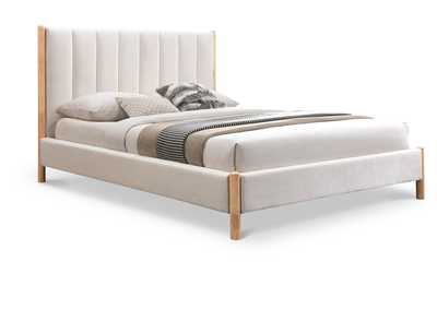 Image for Kona Cream Polyester Fabric King Bed