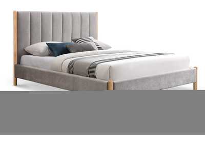 Image for Kona Grey Polyester Fabric Full Bed