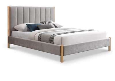Image for Kona Grey Polyester Fabric King Bed