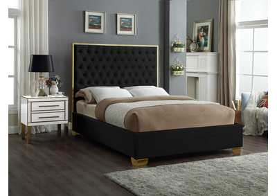 Image for Lana Black Velvet Full Bed