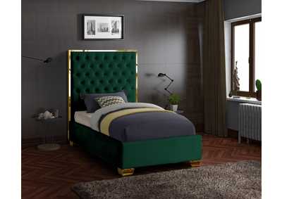 Image for Lana Green Velvet Twin Bed