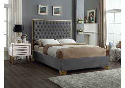 Image for Lana Grey Velvet Full Bed