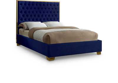 Image for Lana Navy Velvet King Bed