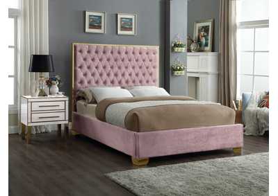 Image for Lana Pink Velvet Full Bed