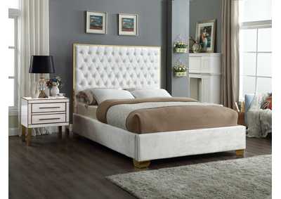 Image for Lana White Velvet King Bed