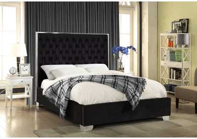 Image for Lexi Black Velvet Full Bed