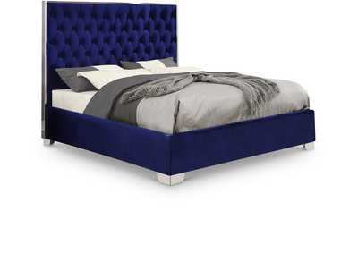 Image for Lexi Navy Velvet King Bed