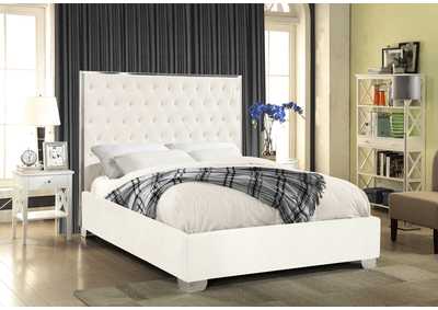 Image for Lexi White Velvet Full Bed