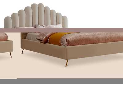 Image for Lily Cream Velvet King Bed