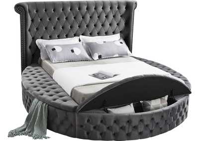 Image for Luxus Grey Velvet Full Bed (3 Boxes)