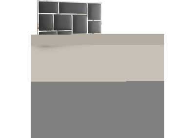 Image for Milan Grey Faux Leather Queen Bed