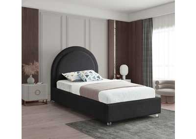 Image for Milo Black Fabric Twin Bed