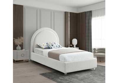 Image for Milo Cream Fabric Twin Bed