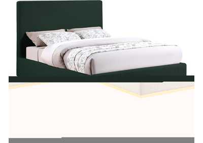 Image for Monaco Green Boucle Fabric Queen Bed