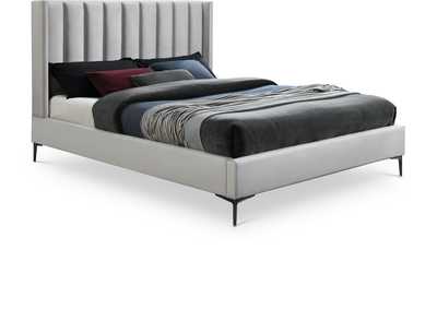 Image for Nadia Cream Velvet King Bed