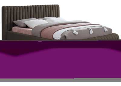 Image for Nash Brown Boucle Fabric King Bed