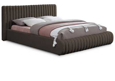 Image for Nash Brown Boucle Fabric Queen Bed