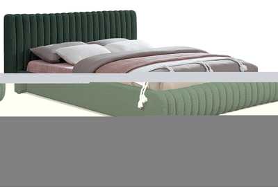 Image for Nash Green Boucle Fabric Queen Bed