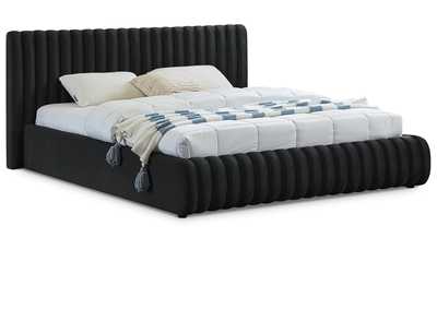 Image for Nico Black Velvet Queen Bed