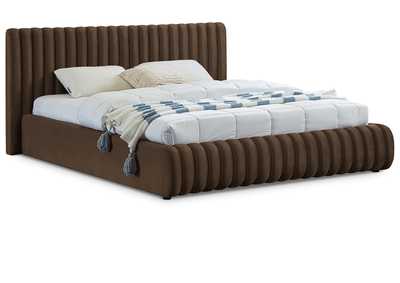 Image for Nico Brown Velvet King Bed