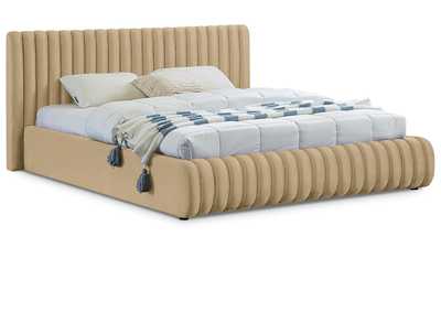 Image for Nico Camel Velvet King Bed