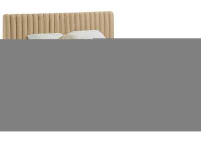 Image for Nico Camel Velvet Queen Bed