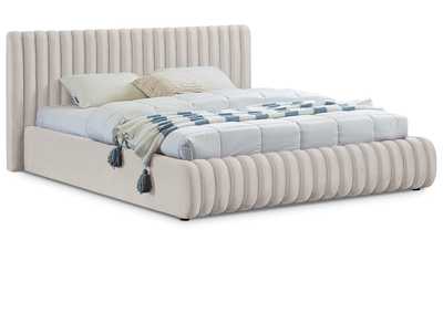Image for Nico Cream Velvet King Bed