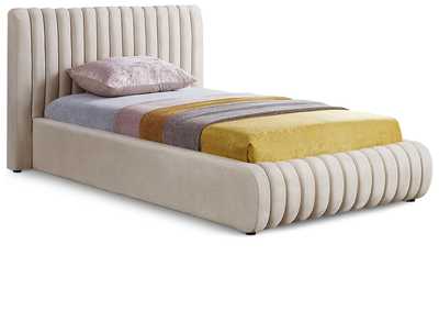 Image for Nico Cream Velvet Twin Bed