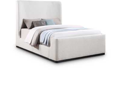 Image for Oliver Cream Boucle Fabric King Bed (3 Boxes)