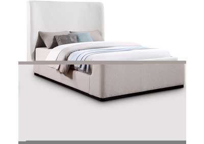 Image for Oliver Cream Boucle Fabric Queen Bed (3 Boxes)