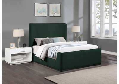 Image for Oliver Green Boucle Fabric Full Bed (3 Boxes)