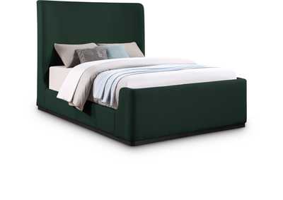 Image for Oliver Green Boucle Fabric King Bed (3 Boxes)