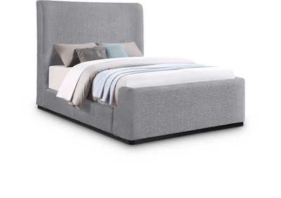Image for Oliver Grey Boucle Fabric King Bed (3 Boxes)