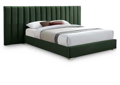 Image for Pablo Green Velvet Queen Bed