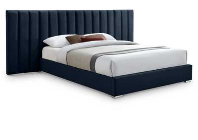 Image for Pablo Navy Velvet King Bed