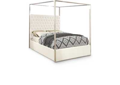 Image for Porter White Velvet King Bed