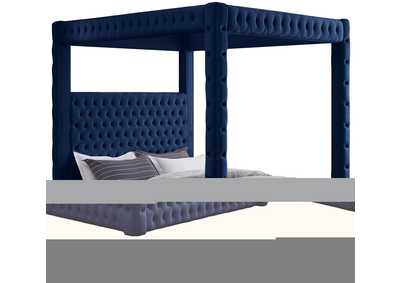 Image for Royal Navy Velvet King Bed (4 Boxes)