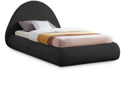 Image for Rudy Black Teddy Fabric Twin Bed