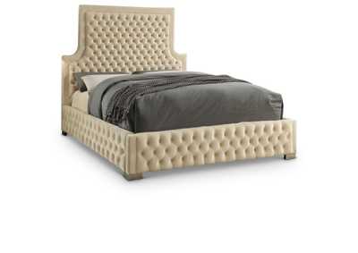 Image for Sedona Cream Velvet Queen Bed