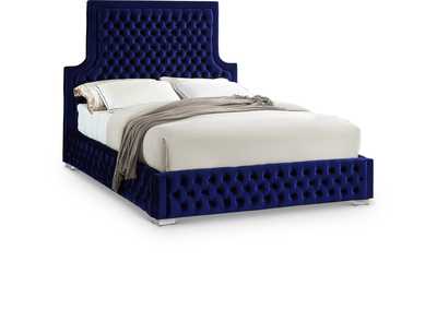 Image for Sedona Navy Velvet Queen Bed