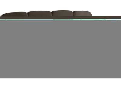 Image for Shiloh Brown Boucle Fabric King Bed (3 Boxes)