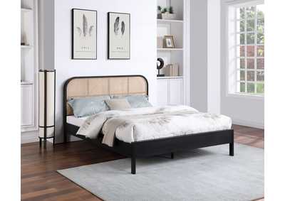 Image for Siena Black Ash Wood Full Bed (3 Boxes)