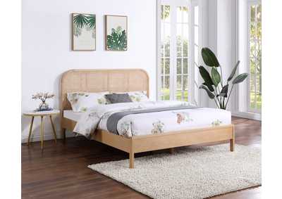 Image for Siena Natural Ash Wood Full Bed (3 Boxes)