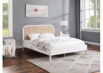 Image for Siena White Ash Wood Full Bed (3 Boxes)